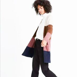 Madewell Kent Striped Cardigan Sweater